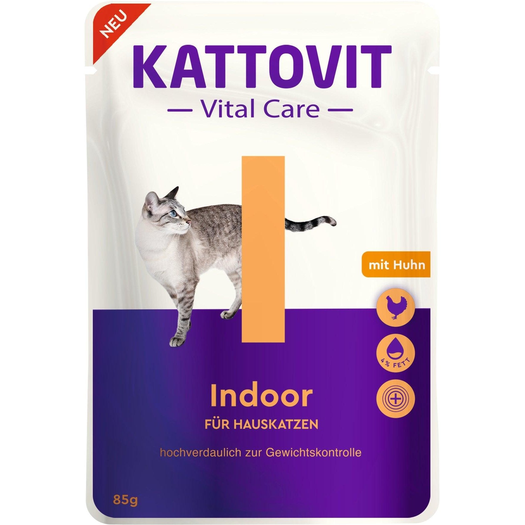 Artikel mit dem Namen Kattovit Pouchbeutel Vital Care Indoor im Shop von zoo.de , dem Onlineshop für nachhaltiges Hundefutter und Katzenfutter.
