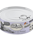 Artikel mit dem Namen LandFleisch Cat Adult Pastete Rind & Pute mit Shrimps im Shop von zoo.de , dem Onlineshop für nachhaltiges Hundefutter und Katzenfutter.