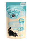Artikel mit dem Namen Lucky Lou Lifestage Kitten Geflügel + Forelle im Shop von zoo.de , dem Onlineshop für nachhaltiges Hundefutter und Katzenfutter.