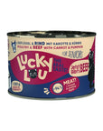Artikel mit dem Namen Lucky Lou Lifestage Senior Geflügel + Rind im Shop von zoo.de , dem Onlineshop für nachhaltiges Hundefutter und Katzenfutter.
