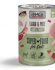 Artikel mit dem Namen MAC's Cat Lamm & Pute im Shop von zoo.de , dem Onlineshop für nachhaltiges Hundefutter und Katzenfutter.