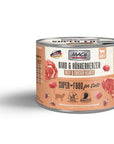 Artikel mit dem Namen MAC's Cat Rind & Hühnerherz im Shop von zoo.de , dem Onlineshop für nachhaltiges Hundefutter und Katzenfutter.