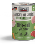 Artikel mit dem Namen MAC's Dog Kaninchen, Gemüse & Kartoffeln im Shop von zoo.de , dem Onlineshop für nachhaltiges Hundefutter und Katzenfutter.