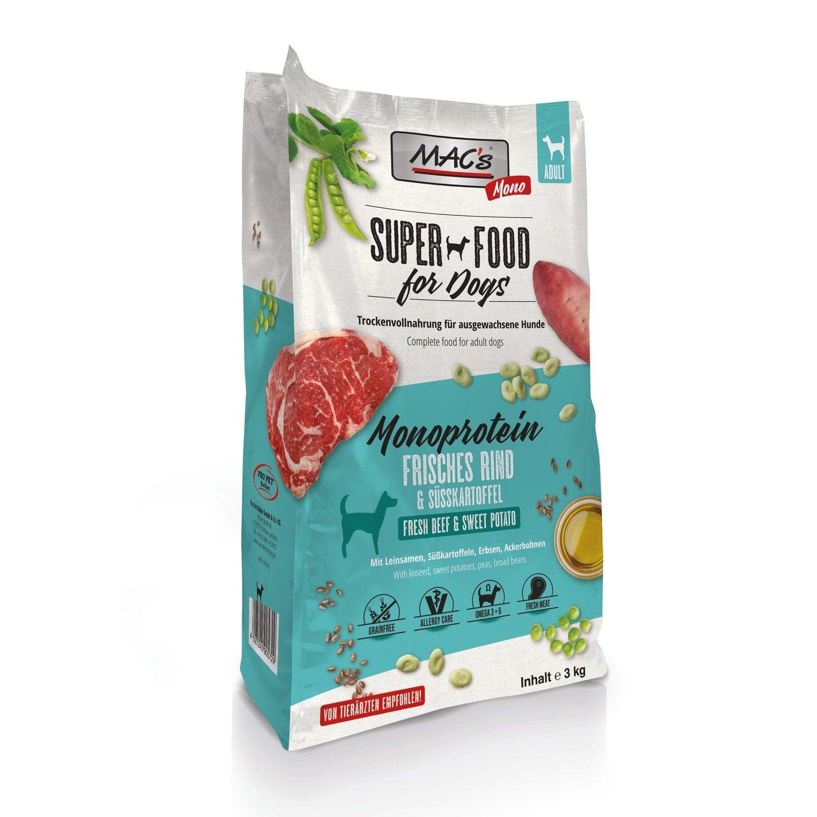 mac trockenfutter MAC's Dog Mono Rind Trockenfutter – getreidefrei – zoo.de