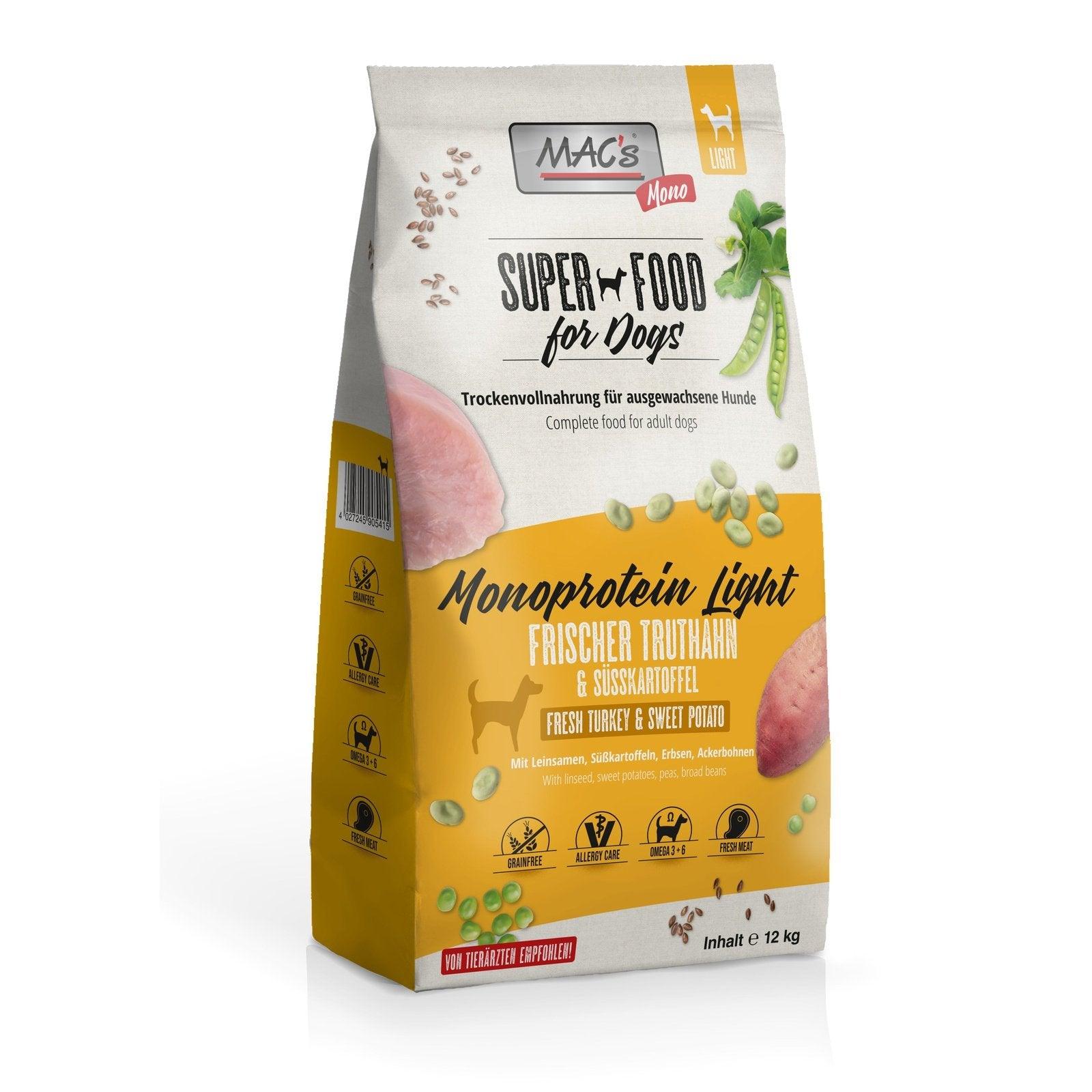 MAC's Dog Mono Senior-Light Trockenfutter – getreidefrei – zoo.de