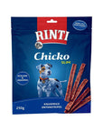 Artikel mit dem Namen Rinti Chicko Slim Ente Vorratspack im Shop von zoo.de , dem Onlineshop für nachhaltiges Hundefutter und Katzenfutter.