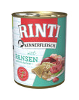 Artikel mit dem Namen Rinti Kennerfleisch Pansen im Shop von zoo.de , dem Onlineshop für nachhaltiges Hundefutter und Katzenfutter.