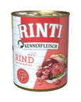 Artikel mit dem Namen Rinti Kennerfleisch Rind im Shop von zoo.de , dem Onlineshop für nachhaltiges Hundefutter und Katzenfutter.