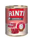 Artikel mit dem Namen Rinti Sensible Rind & Reis im Shop von zoo.de , dem Onlineshop für nachhaltiges Hundefutter und Katzenfutter.