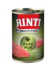 Artikel mit dem Namen Rinti Singlefleisch Exclusive Pute Pur im Shop von zoo.de , dem Onlineshop für nachhaltiges Hundefutter und Katzenfutter.