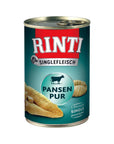 Artikel mit dem Namen Rinti Singlefleisch Pansen Pur im Shop von zoo.de , dem Onlineshop für nachhaltiges Hundefutter und Katzenfutter.