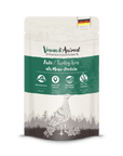 Artikel mit dem Namen Venandi Animal - Pute als Monoprotein im Shop von zoo.de , dem Onlineshop für nachhaltiges Hundefutter und Katzenfutter.