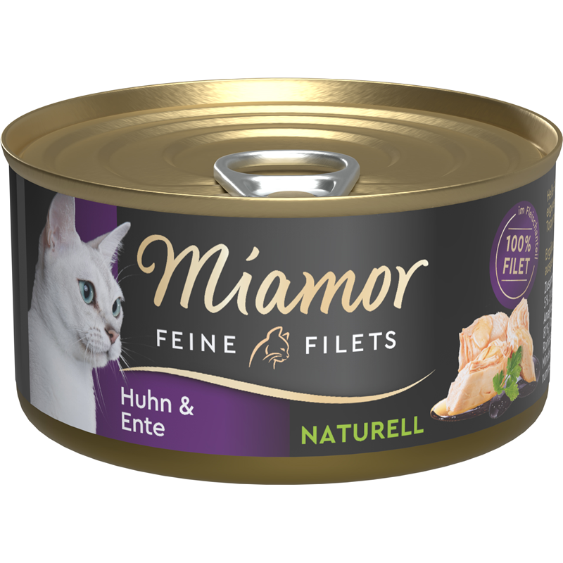 Miamor Feine Filets Naturell Huhn &amp; Ente