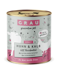 Grau Katze  Huhn & Kalb