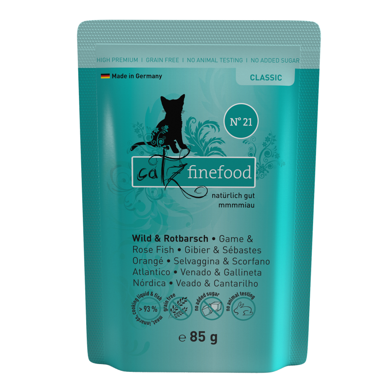 Catz Finefood No.21 Wild+Rotbarsch