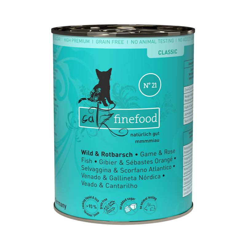 Catz Finefood No.21 Wild+Rotbarsch