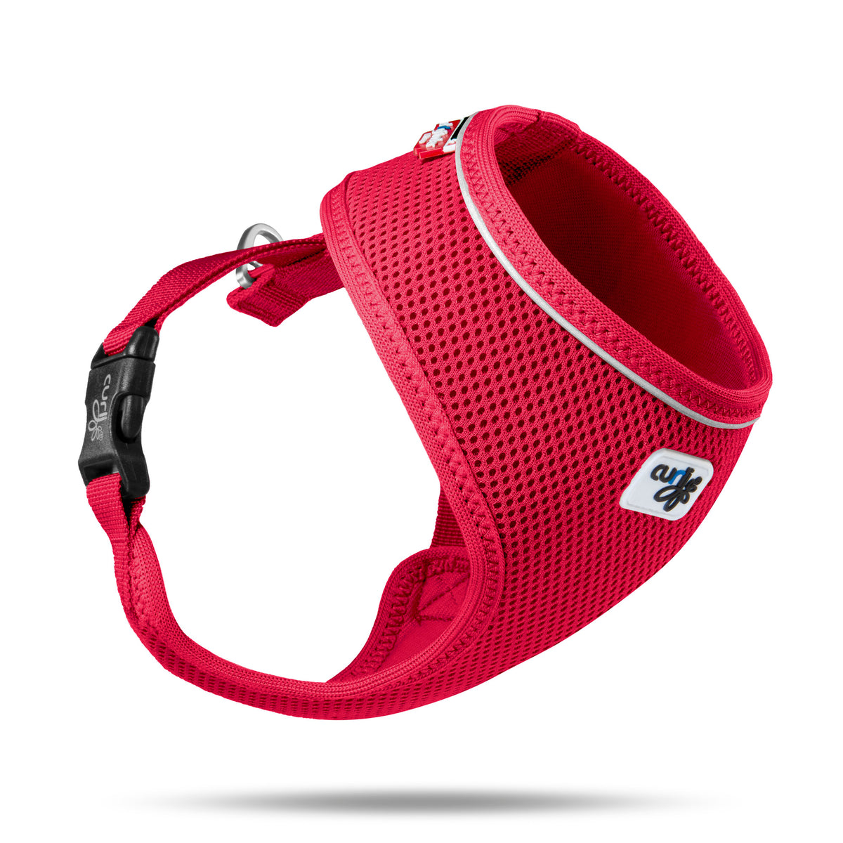 Curli Basic Geschirr Air-Mesh – Rot / L