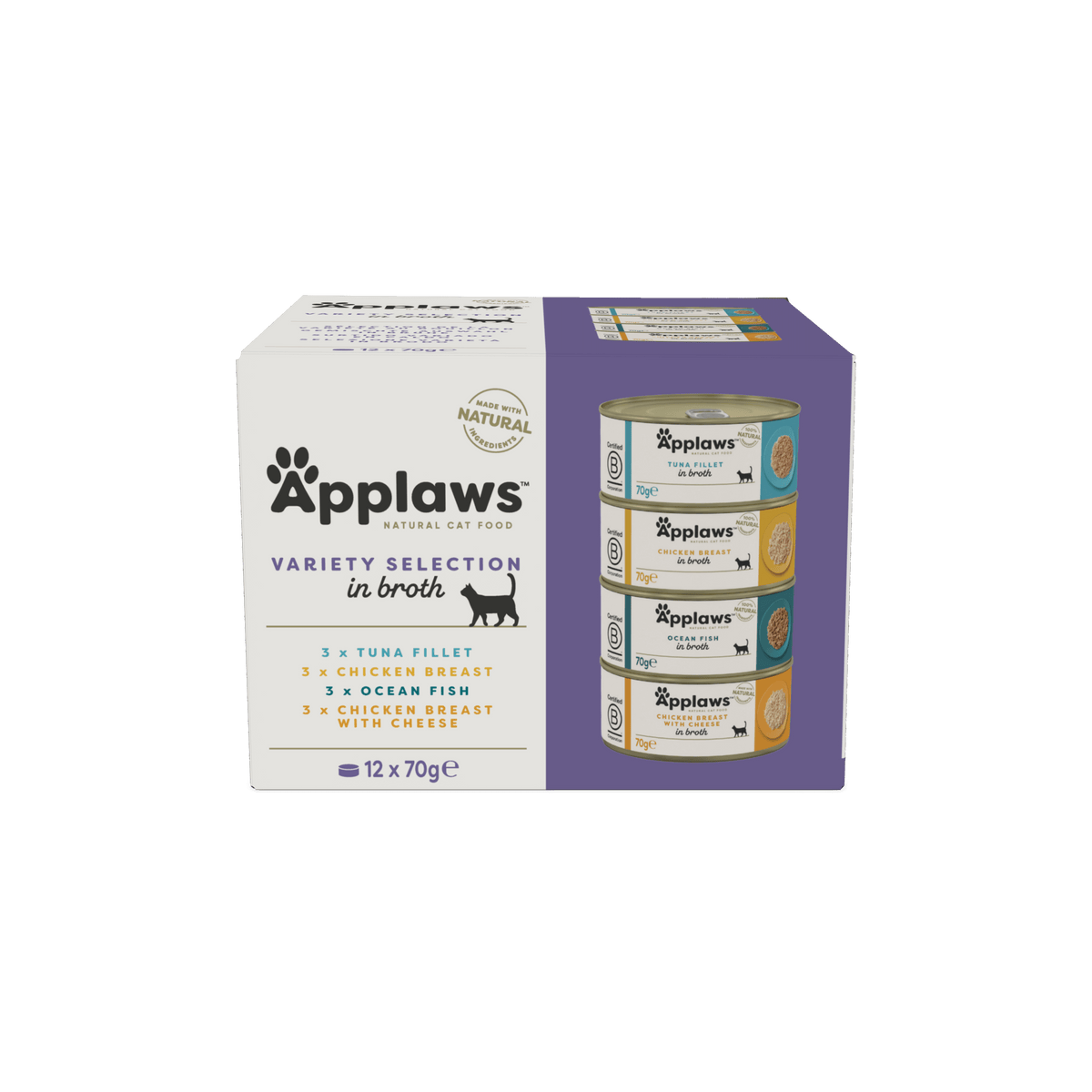 Applaws Katze Multipack Selection Gemischt – 12 x 70 g