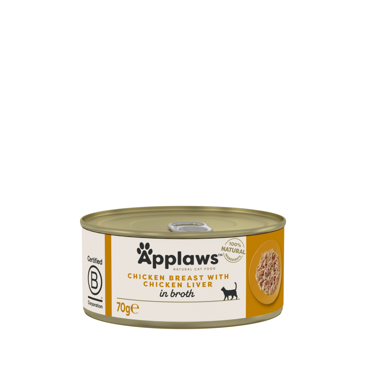 Applaws Katze Huhn &amp; Hühnerleber – 24 x 70 g