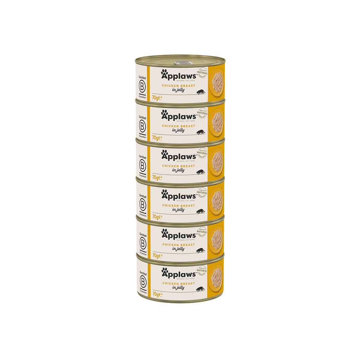 Applaws Katze Huhn in Gelee – 6 x 70 g