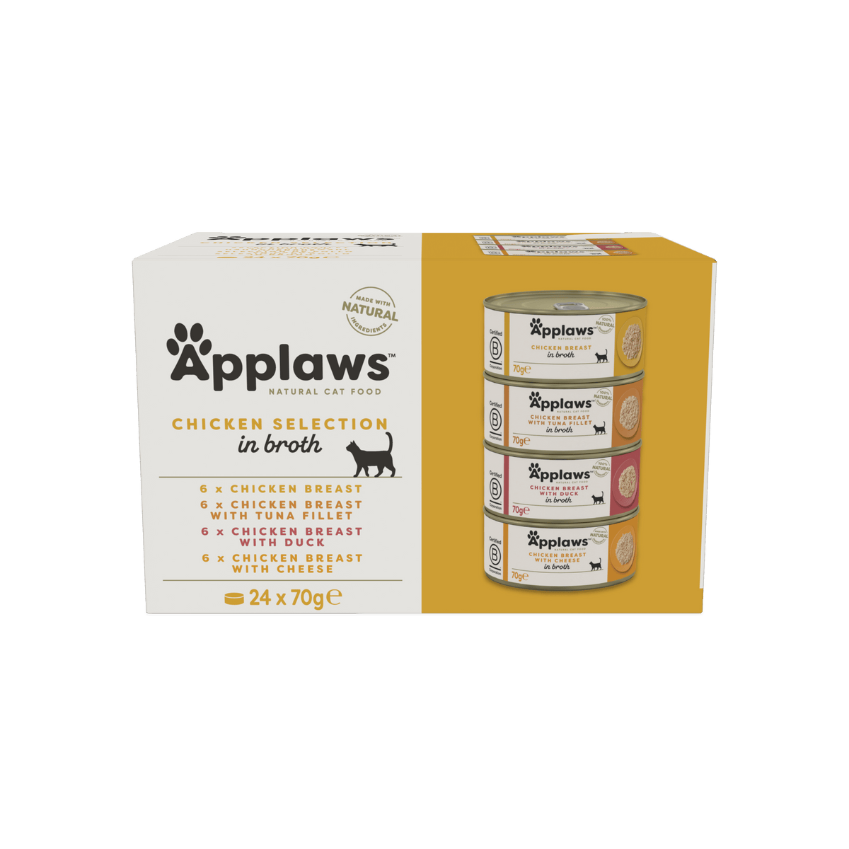 Applaws Katze Multipack Huhn Selection – 24 x 70 g