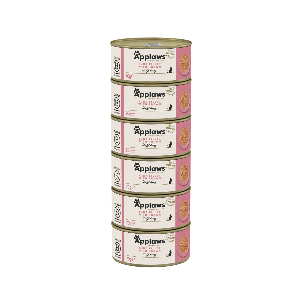 Applaws Katze Thunfisch &amp; Garnele in Soße – 6 x 70 g