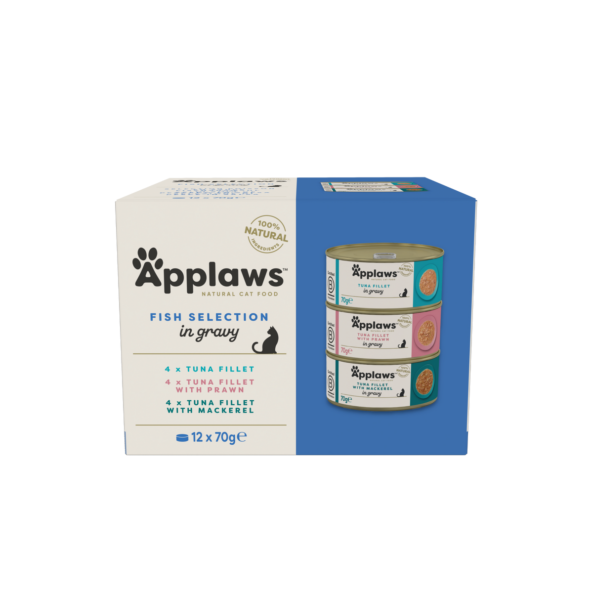 Applaws Katze Multipack Fisch Selection in Soße – 12 x 70 g