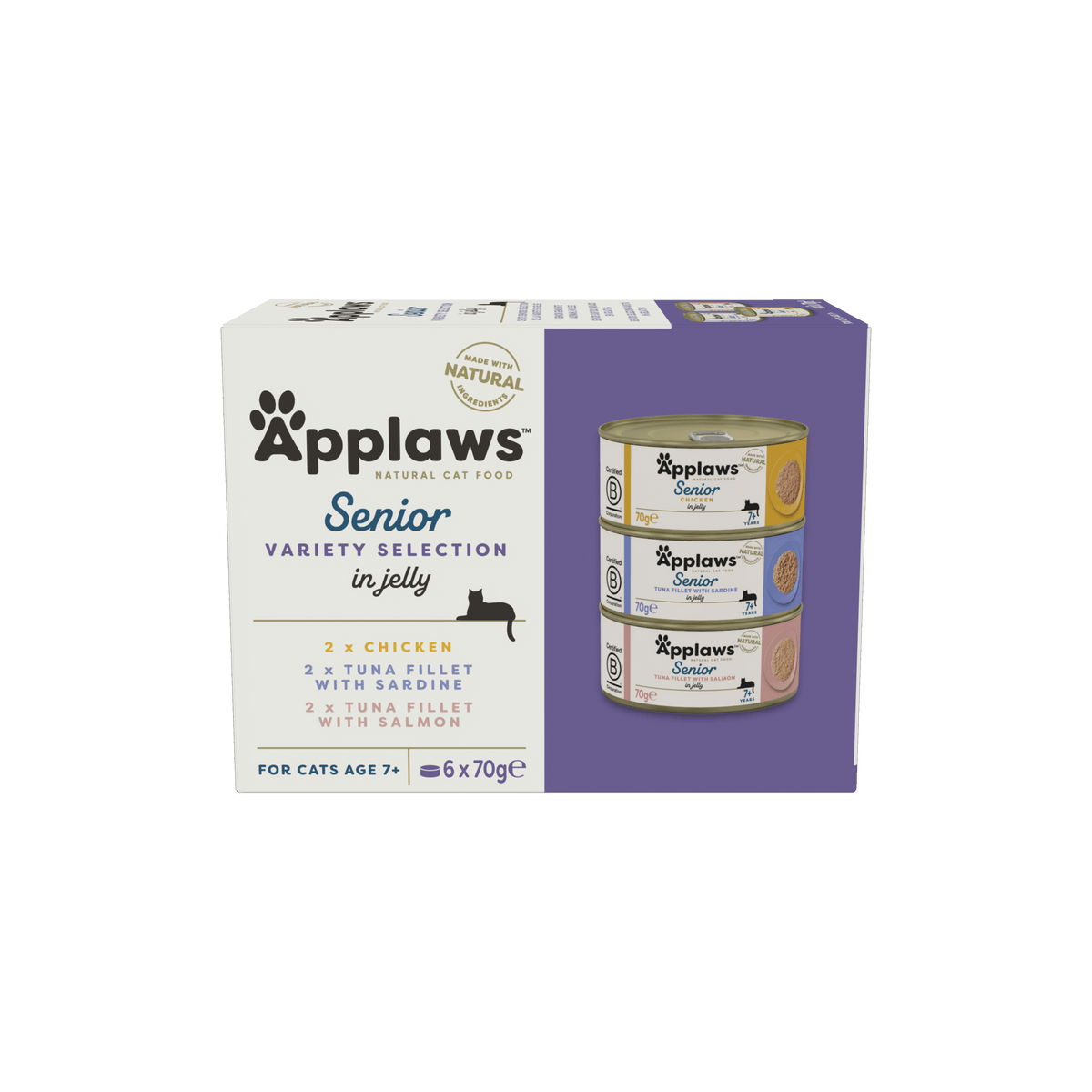 Applaws Katze Multipack Senior Selection – 6 x 70 g