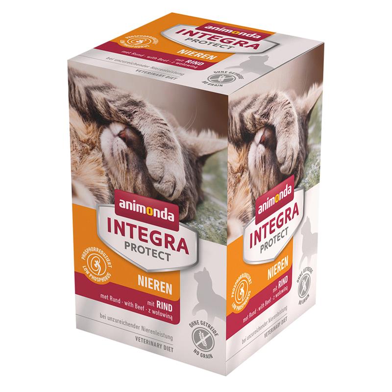 Artikel mit dem Namen Animonda Cat Integra Protect Niere mit Rind im Shop von zoo.de , dem Onlineshop für nachhaltiges Hundefutter und Katzenfutter.