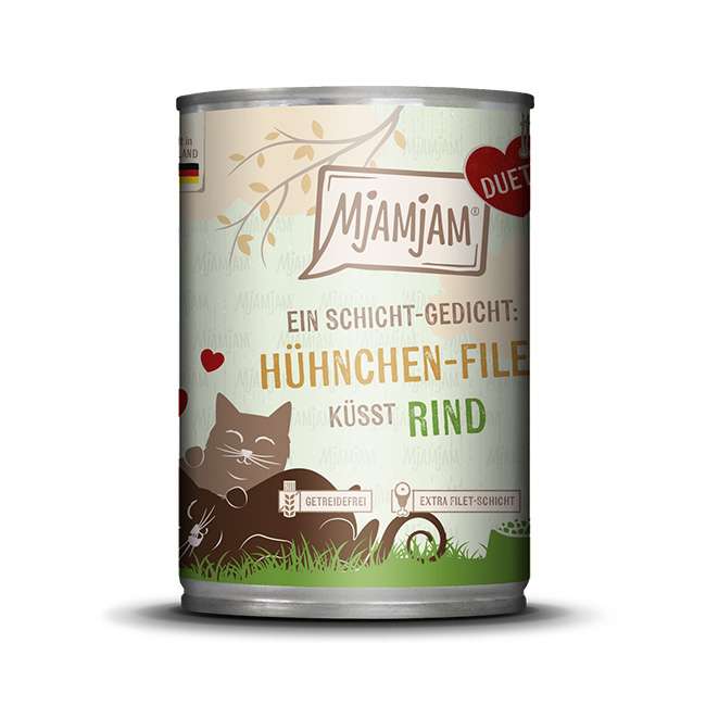 MjAMjAM MjAMjAM - Katze - Duett Hühnchen-Filet küsst Rind 2