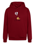 "CAT MOM" | Unisex Bio-Hoodie - Burgunderrot
