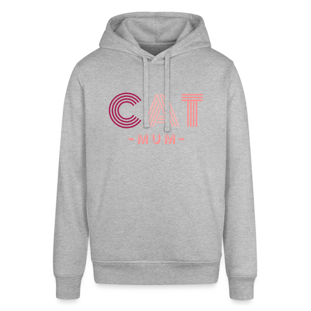 "CAT MOM" | Frauen Bio-Hoodie - Grau meliert