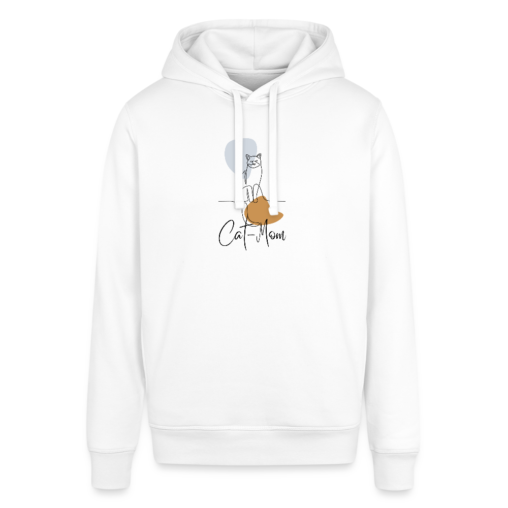 "CAT MOM" | Unisex Bio-Hoodie - Weiß