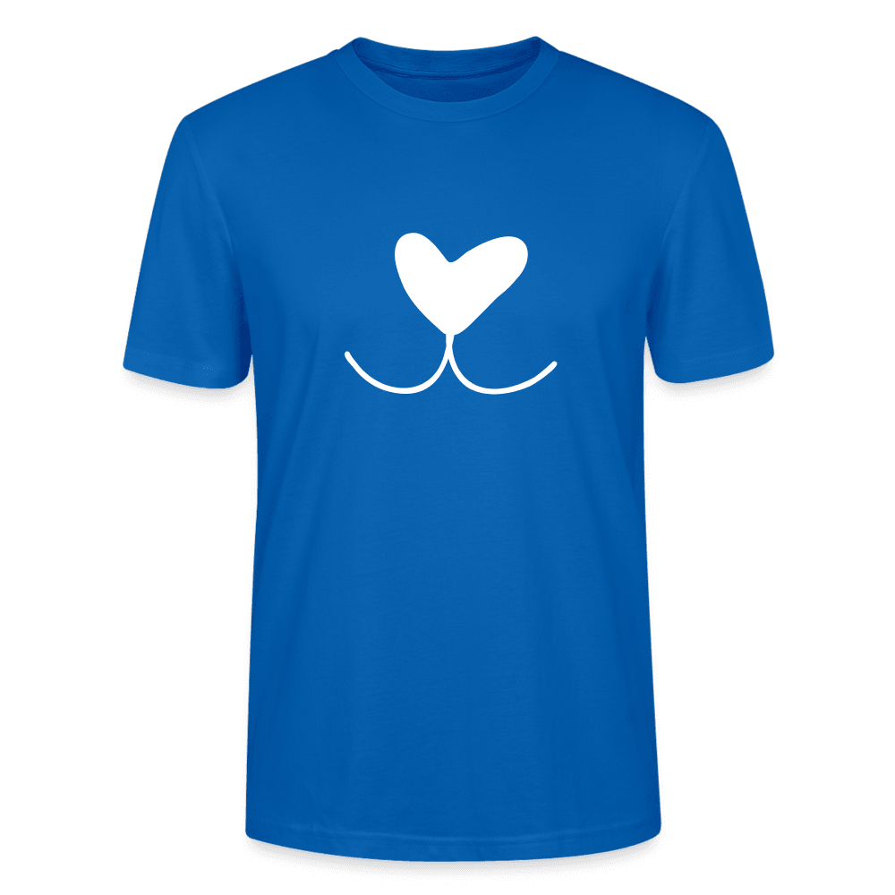 &quot;Doglove&quot; | Männer Bio-T-Shirt - Pfauenblau