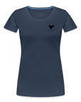 "Doglove" | Frauen Bio-T-Shirt - Navy