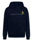 "Keep calm and cuddle the cat" | Unisex Bio Hoodie - Navy