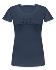 "Zertifizierte Katzen Servicekraft" | Frauen Bio-T-Shirt - Navy