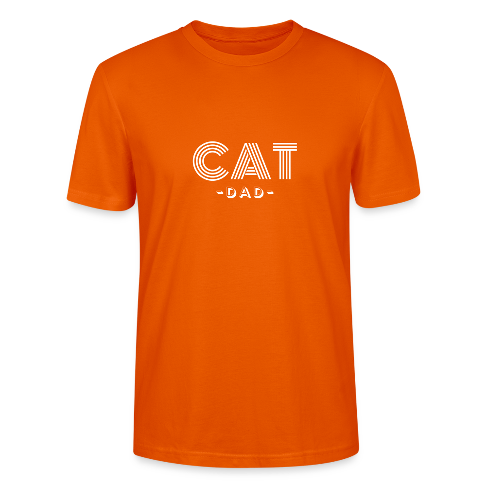 "CAT DAD" | Männer Bio-T-Shirt - Tieforange