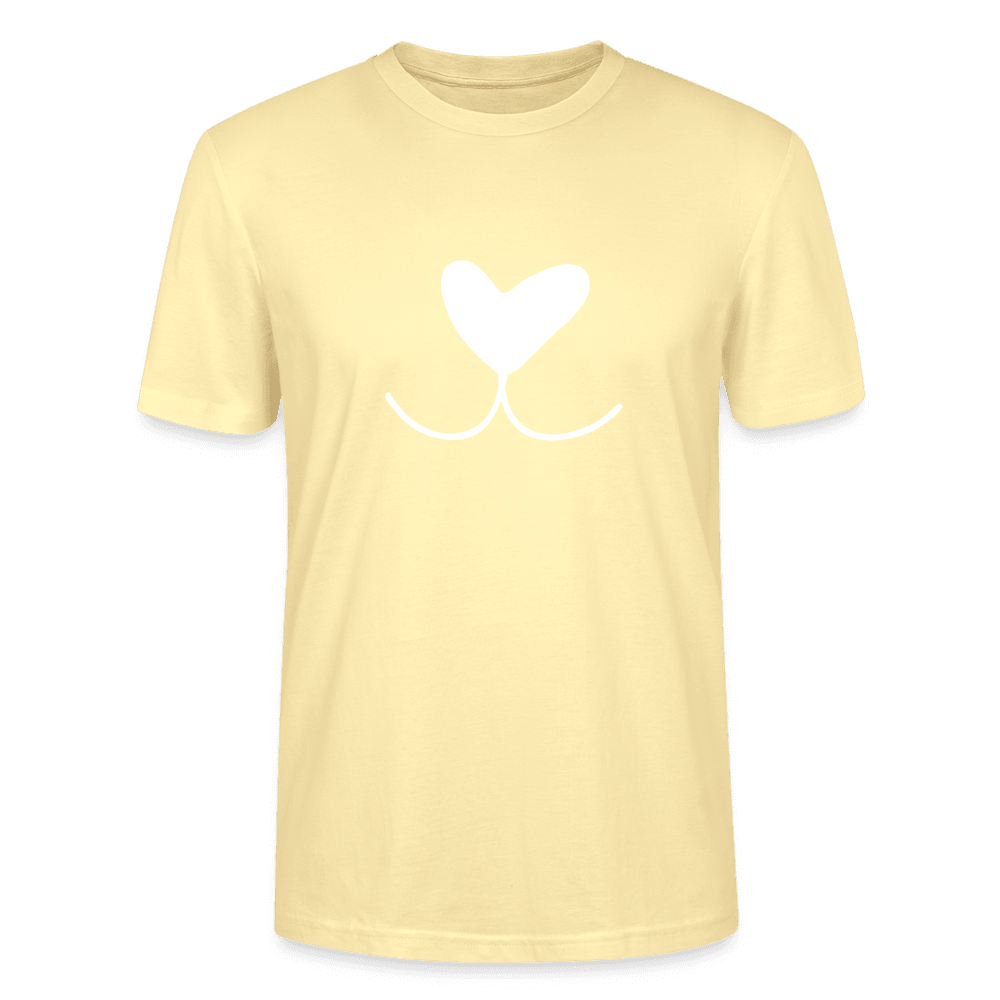 &quot;Doglove&quot; | Männer Bio-T-Shirt - Creme