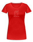 "Never walk alone!" | Frauen Bio T-Shirt - Rot