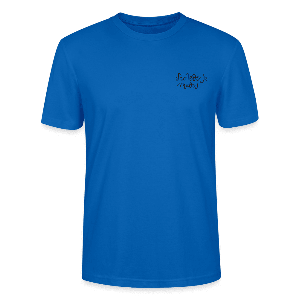 &quot;Meow Meow&quot; | Männer Bio-T-Shirt - Pfauenblau