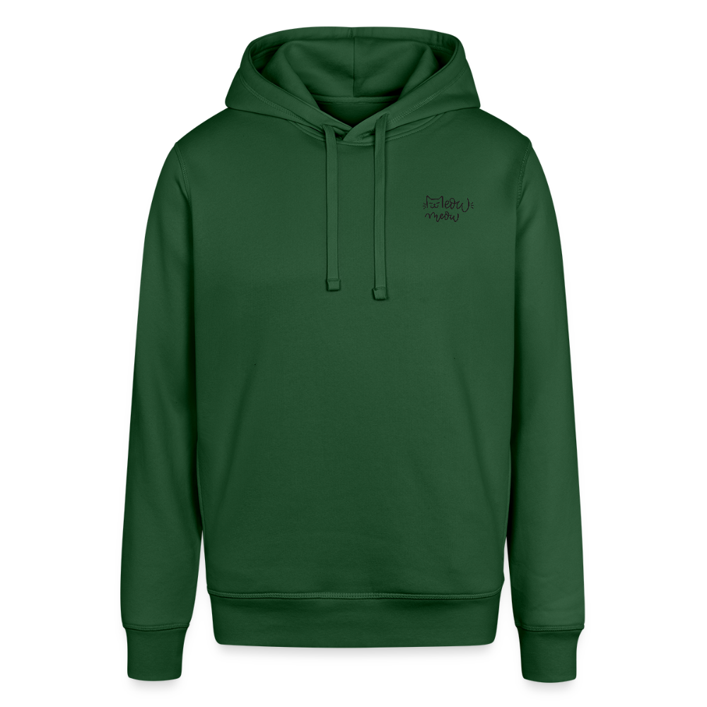 "Meow Meow" | Unisex Bio Hoodie - Flaschengrün