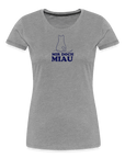 "Mir doch Miau" | Frauen Bio-T-Shirt - Grau meliert