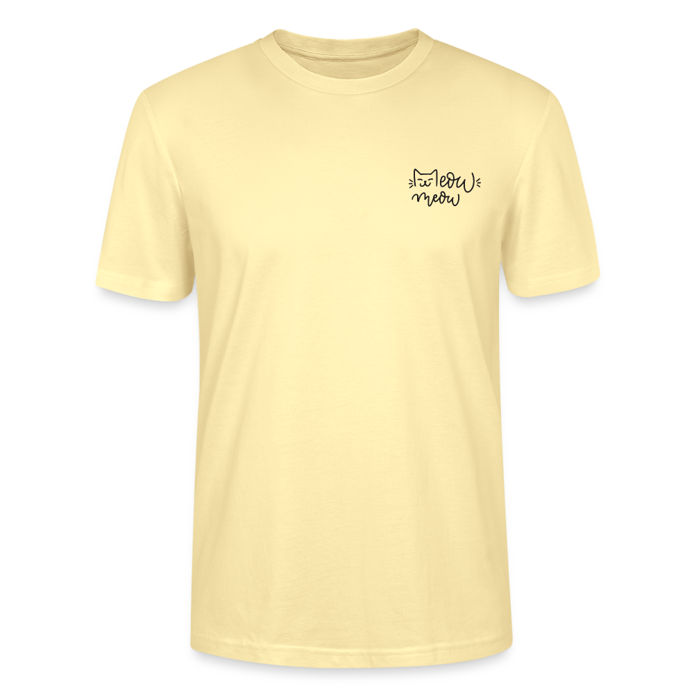 "Meow Meow" | Männer Bio-T-Shirt - Creme