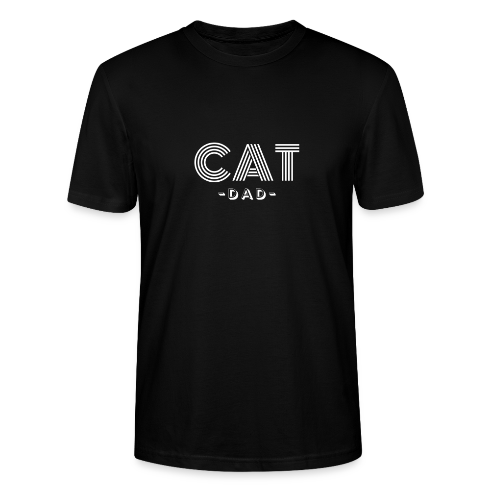 "CAT DAD" | Männer Bio-T-Shirt - Schwarz