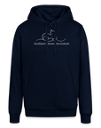 "Zertifizierte Katzen Servicekraft" | Unisex Bio Hoodie - Navy