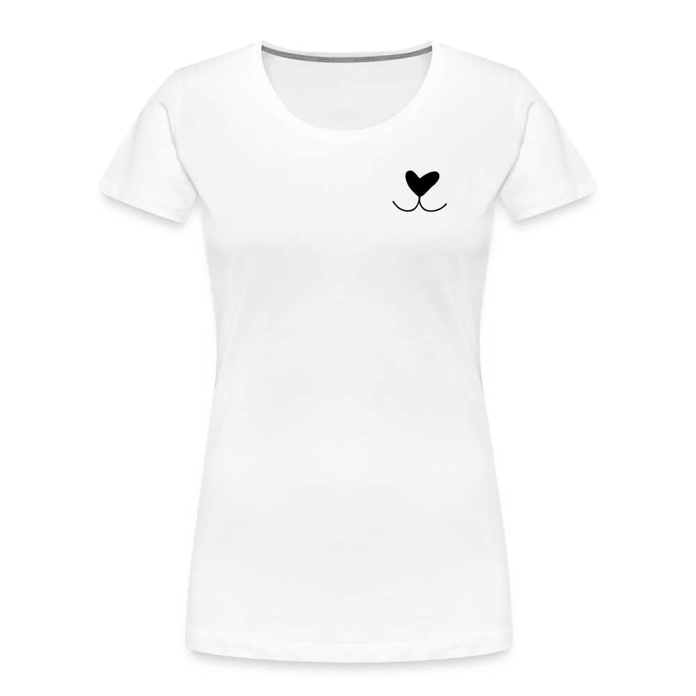 "Doglove" | Frauen Bio-T-Shirt - Weiß