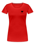 "Doglove" | Frauen Bio-T-Shirt - Rot