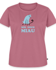 "Mir doch Miau" | Frauen Bio-T-Shirt mit Rundhals-Ausschnitt - Mauve