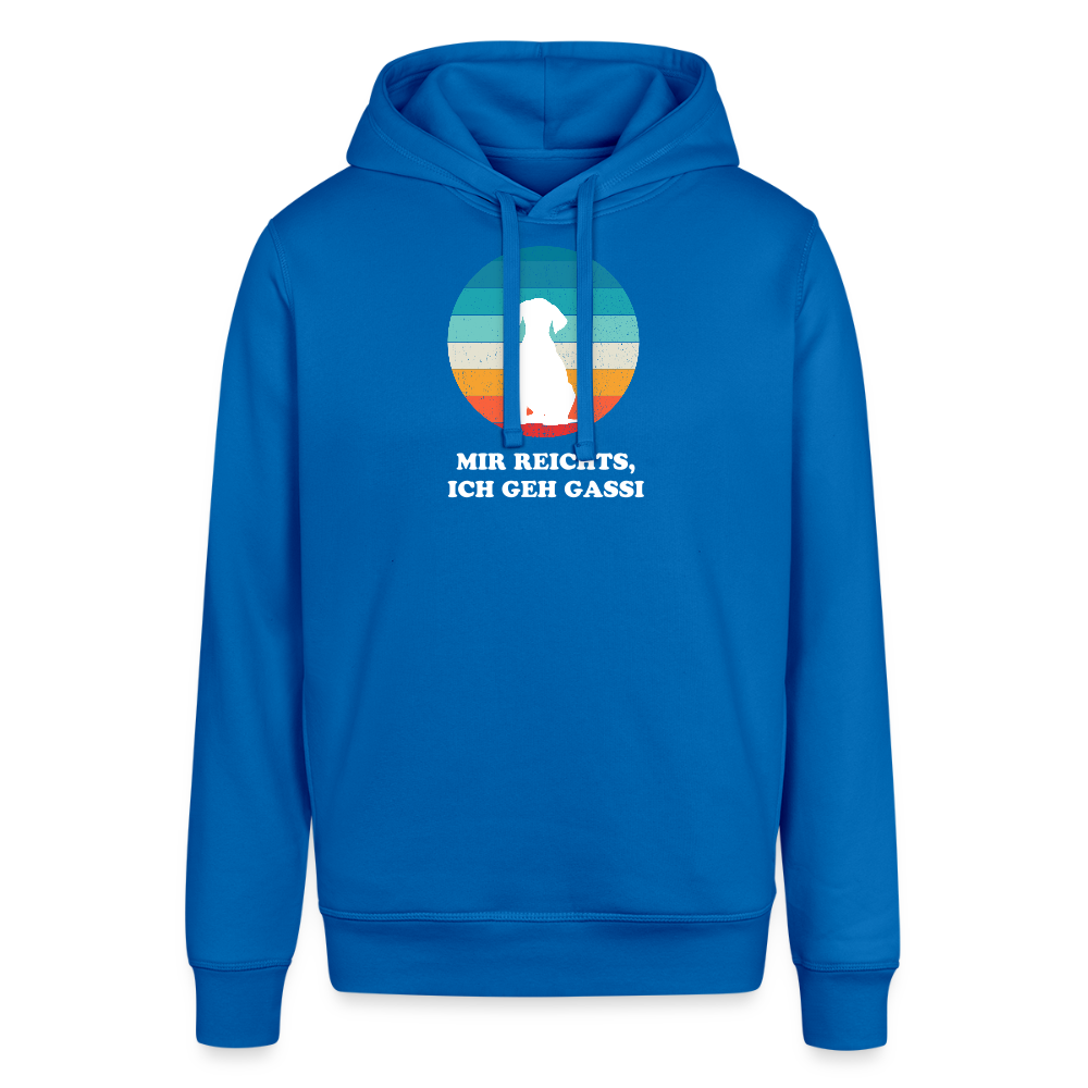 "Mir reichts, Ich geh Gassi!" | Unisex Bio-Hoodie - Königsblau
